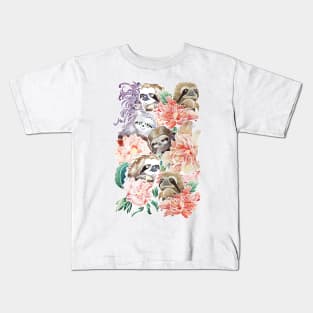 Because Sloths Watercolor Kids T-Shirt